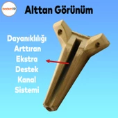 Sedir Mobilya Kanepe Tv Ünitesi Konsol Koltuk Ayağı Ahşap Desenli Açık Ceviz Renk 18 Cm Ayakları thumbnail 5
