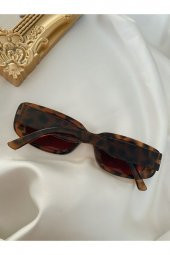 Chunky Frame Vintage Leopar Güneş Gözlüğü - 3