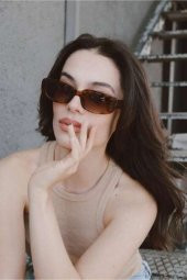 Chunky Frame Vintage Leopar Güneş Gözlüğü - 5