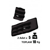 Spor Byfit 5 Kg x 2 Adet Siyah El veya Ayak Bileği Ağırlığı - 2