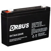 POWERMASTER AKÜ 6 VOLT 7 AMPER ORBUS (150 X 30 X 94 MM) - 1