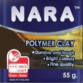 NARA POLYMER CLAY 55gr.SOOT BROWN - 1