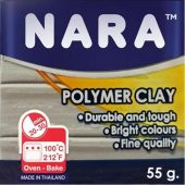 NARA POLYMER CLAY 55gr.SILVER - 1