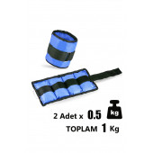 Spor Byfit 0.5 Kg x 2 Adet Çocuklar için Mavi El veya Ayak Bileği Ağırlığı - 2