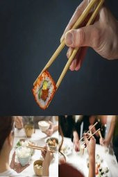 10 Çift - 20 Adet Yıkanabilir Organik Bambu Çin Çubuk Uzakdoğu Çin Yemek Çubuğu Chopstick - 4