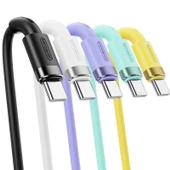 Joyroom İphone USB Renkli Yanmaz Silikon Data Şarj Kablosu - 10