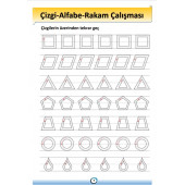 Çizgi Alfabe Rakam Çalışmaları YAZ-SİL Kitabı - 2