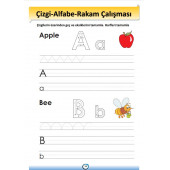 Çizgi Alfabe Rakam Çalışmaları YAZ-SİL Kitabı - 3