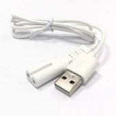 Ayt Tıraş Makinaları İçin Usb Şarj Kablosu 1 Metre 7.7 x 13.7 mm No:5 - 2