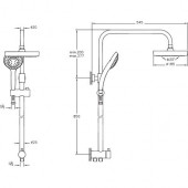 Artema A45597 System Rain Ls25 Duş Kolonu - 2