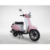 MOTOLUX VINTAGE 50 CC BENZİNLİ SCOOTER BEYAZ PEMBE - 1