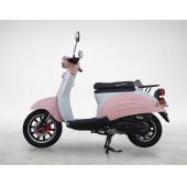 MOTOLUX VINTAGE 50 CC BENZİNLİ SCOOTER BEYAZ PEMBE - 4