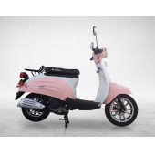 MOTOLUX VINTAGE 50 CC BENZİNLİ SCOOTER BEYAZ PEMBE - 5