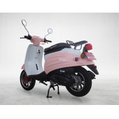 MOTOLUX VINTAGE 50 CC BENZİNLİ SCOOTER BEYAZ PEMBE - 8