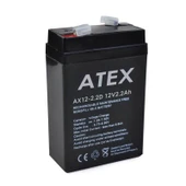 Ayt Atex 12 Volt 2.2 Amper Dik Kare Akü AX-12V 70 X 46 X 101 mm - 3