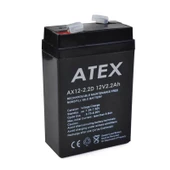 Ayt Atex 12 Volt 2.2 Amper Dik Kare Akü AX-12V 70 X 46 X 101 mm - 1