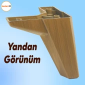 Sedir Lüks Mobilya Kanepe Baza Tv Ünitesi Koltuk Ayağı Ahşap Desenli Koyu Ceviz 12 Cm Ayakları thumbnail 3