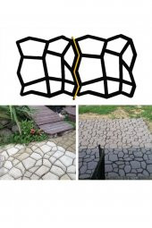 MYCL  3 Adet Zemin Kaplama Kalıbı Bahçe Taş Kalıp Beton Kalıbı  38x40 Cm 3 Adet - 1