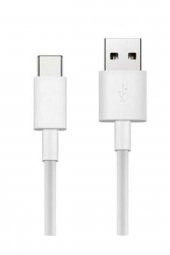Type C Şarj Ve Data Kablosu 1 Metre 3.0a Beyaz Usb Şarj Kablosu - 1