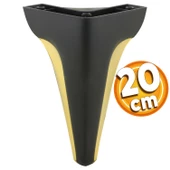 Endülüs Mobilya Kanepe Tv Ünitesi Konsol Koltuk Ayağı Siyah Renk 20 Cm Ayak - 1