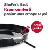 Simfer 4244 İnox Gri 42 Litre Turbo Midi/Mini Fırın - 9