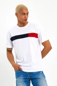 Süperlife Erkek  Bisiklet Yaka Regular Fit Garnili  Tişort SPR23TS301 - 5