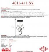 Eray Aydınlatma 4011-5 Y Siyah Led Avize - 3