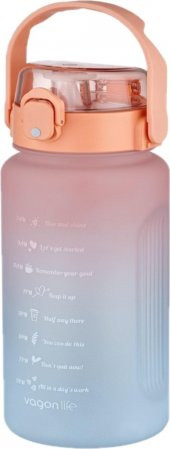 Vagonlife Su Matarası 1500ML VGN2213 Turuncu Mavi - 1