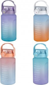 Vagonlife Su Matarası 1500ML VGN2213 Turuncu Mavi - 3