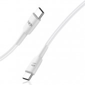 LinkTech K604 Safe Type-C - Type-C 60W Hızlı Şarj Kablosu 1mt Beyaz - 3