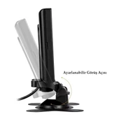 Powermaster 7 İnç 17 Ekran 2 Kanal Dijital Oto Monitör 12-24 Volt Araç İçi Monitör Rca Soketli Kamera Bağlabilir - 6