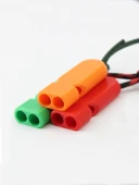 Çift Delikli Hakem Ve Deprem Düdüğü Anahtarlık Öğretmen Düdüğü Dağcı Kampçı Yüksek Sesli Güçlü Düdük Acil Durum thumbnail 1