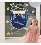 Kişiye Özel Hoşgeldin Ramazan Mahyalı Tasarım Cam - Duvar Sticker Seti HK2552 - 2