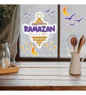 Kişiye Özel Hoşgeldin Ramazan Cam - Duvar Sticker Seti HK2551 - 1