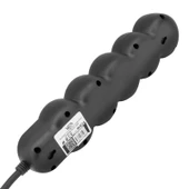 VEA VE-2S5S 4LÜ 2 METRE KABLOLU ANAHTARLI SİYAH AKIM KORUMALI GRUP PRİZ - 5