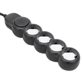 VEA VE-2S5S 4LÜ 2 METRE KABLOLU ANAHTARLI SİYAH AKIM KORUMALI GRUP PRİZ - 6