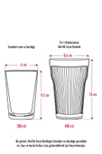 Akrilik Beyaz 6'lı Uzun Bardak & Su Meşrubat Bardağı 400 ml ( Cam Değildir ) - 4