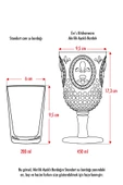 Akrilik Mavi 6'lı Kadeh & Su Meşrubat Kahve Yanı Bardağı 450 ml ( Cam Değildir ) - 4