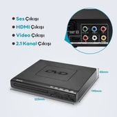 Hello Hl-5483 Dvd Player Divx Kumandalı Hdmi Çıkışlı Dvd Vcd Usb Den Film Oynatabilme - 6
