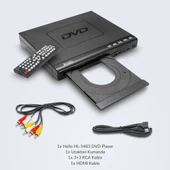 Hello Hl-5483 Dvd Player Divx Kumandalı Hdmi Çıkışlı Dvd Vcd Usb Den Film Oynatabilme - 5