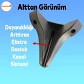 Endülüs Mobilya Kanepe Sehpa Tv Ünitesi Baza Koltuk Ayağı Siyah Renk 15 Cm Ayakları - 5