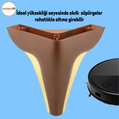 Endülüs Mobilya Kanepe Sehpa Tv Ünitesi Baza Koltuk Ayağı Kahverengi Renk 15 Cm Ayakları - 2