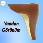 Endülüs Mobilya Kanepe Sehpa Tv Ünitesi Baza Koltuk Ayağı Kahverengi Renk 15 Cm Ayakları - 8