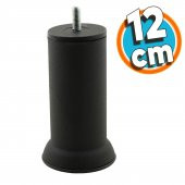 Mobilya Metal Yatak Kanepe Baza Koltuk Orta Destek Ayağı M8 Civata Siyah Metal Ayak 12 Cm - 1