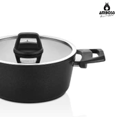 Orion 7 Parça Granit Tencere Seti - Siyah thumbnail 3