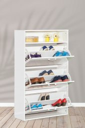 SANDALİE Nirvana Ayakkabılık Çok Amaçlı Dolap - Beyaz - 1