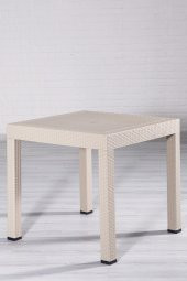 SANDALİE Rattan 80x80 Camsız Cappucino Masa - Bahçe&Balkon&Teras - 1