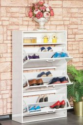 SANDALİE Nirvana Ayakkabılık Çok Amaçlı Dolap - Beyaz - 3