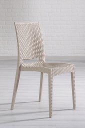 SANDALİE 2 Adet Rattan Cappucino Sandalye / Balkon-Bahçe-Teras - 2