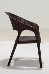 SANDALİE 2 Adet Garden Kahve Sandalye / Balkon-Bahçe-Teras - 3